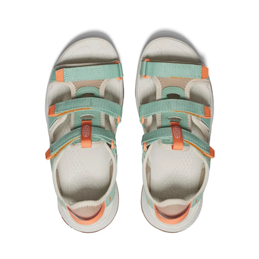 Women's Open-Toe Sandals - Granite Green/Tangerine