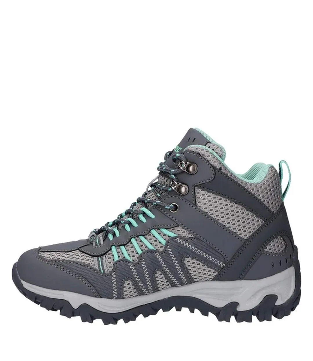 Womens/ladies jaguar mid cut walking boots charcoal/graphite/cool grey Hi-Tec