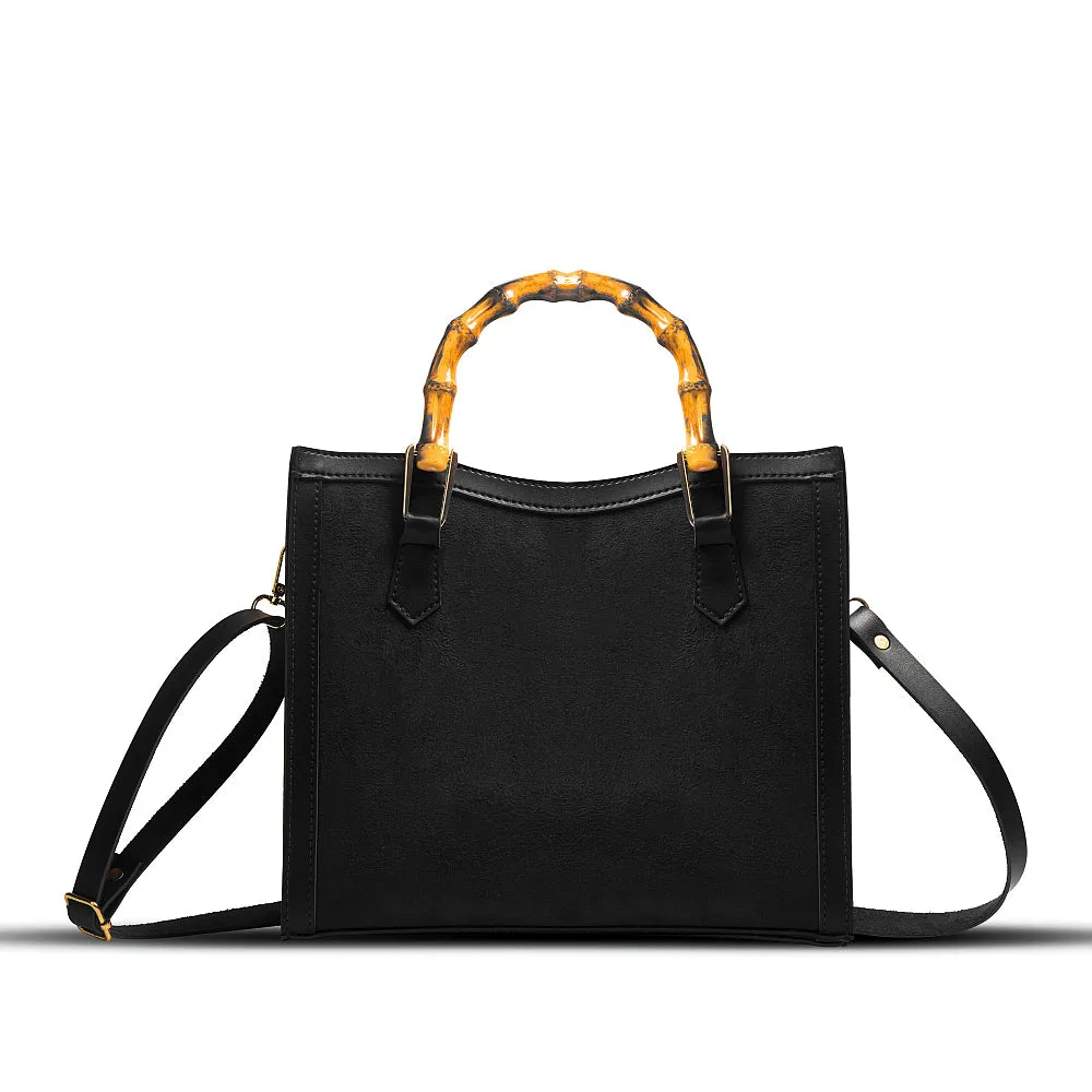 WOOD CRAFT SUEDE bag black