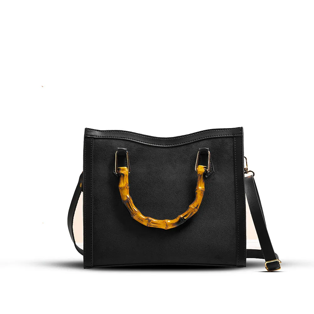 WOOD CRAFT SUEDE bag black