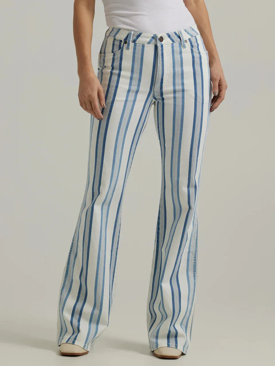 Wrangler Bailey Striped Flare jeans