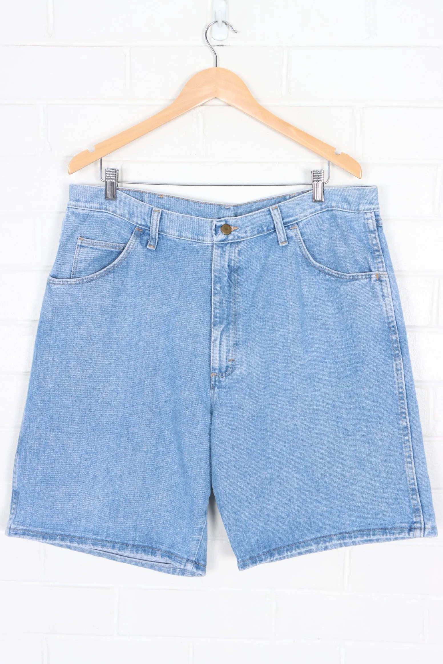 WRANGLER Light Blue Denim Shorts, Size 38