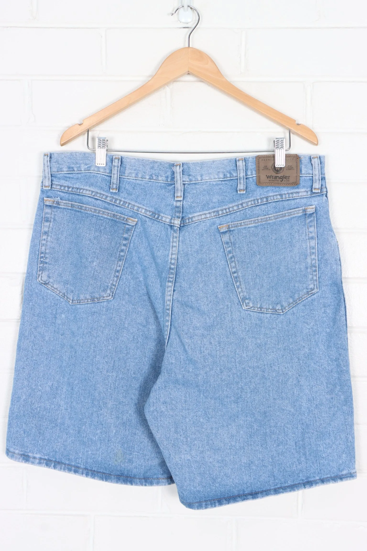 WRANGLER Light Blue Denim Shorts, Size 38