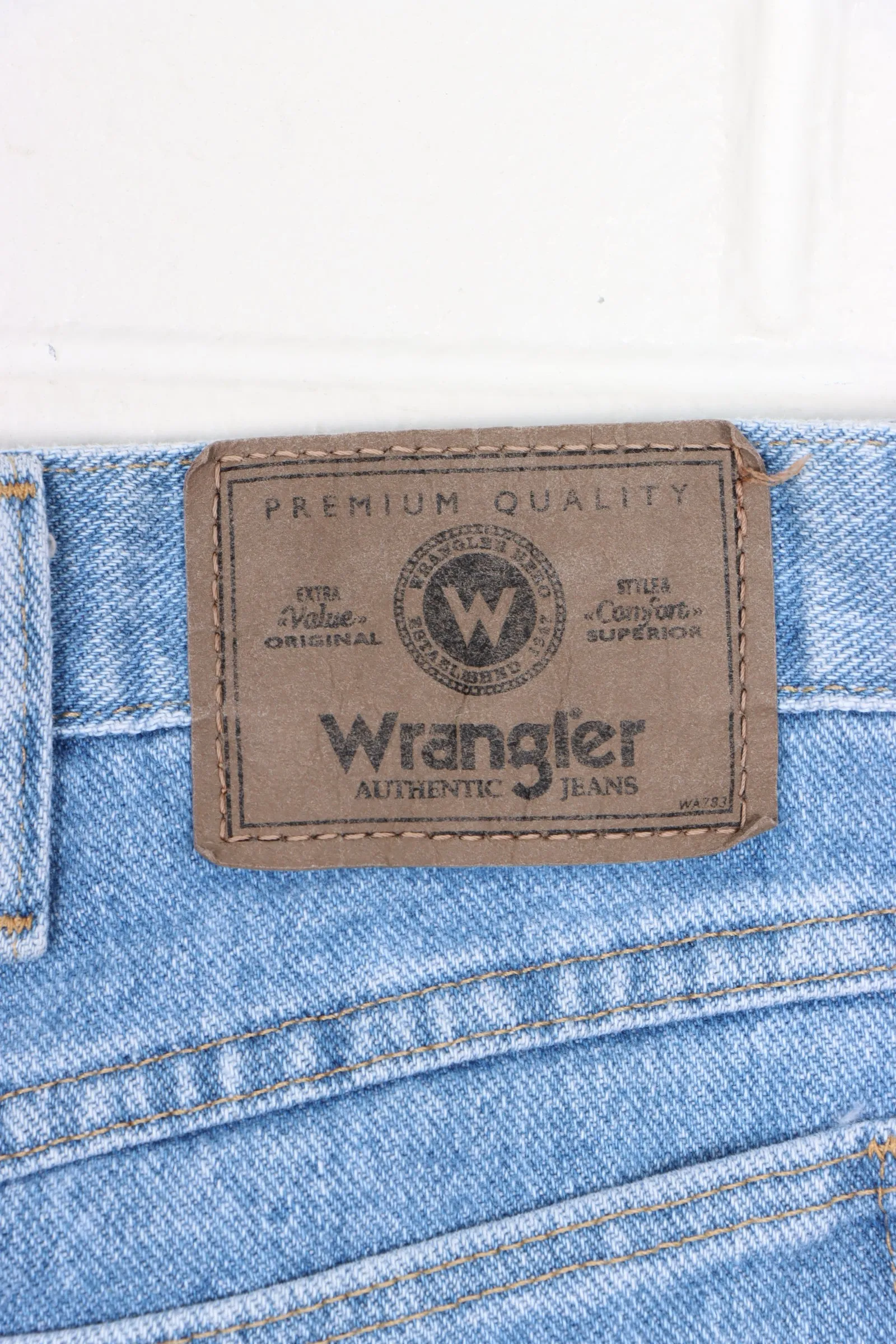 WRANGLER Light Blue Denim Shorts, Size 38