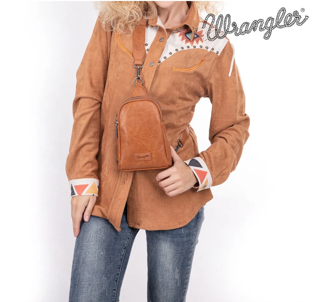 Wrangler Light Brown Sling Bag