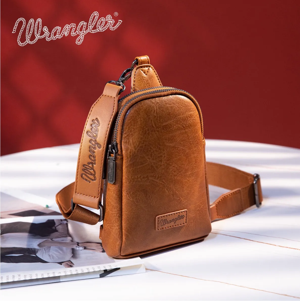 Wrangler Light Brown Sling Bag