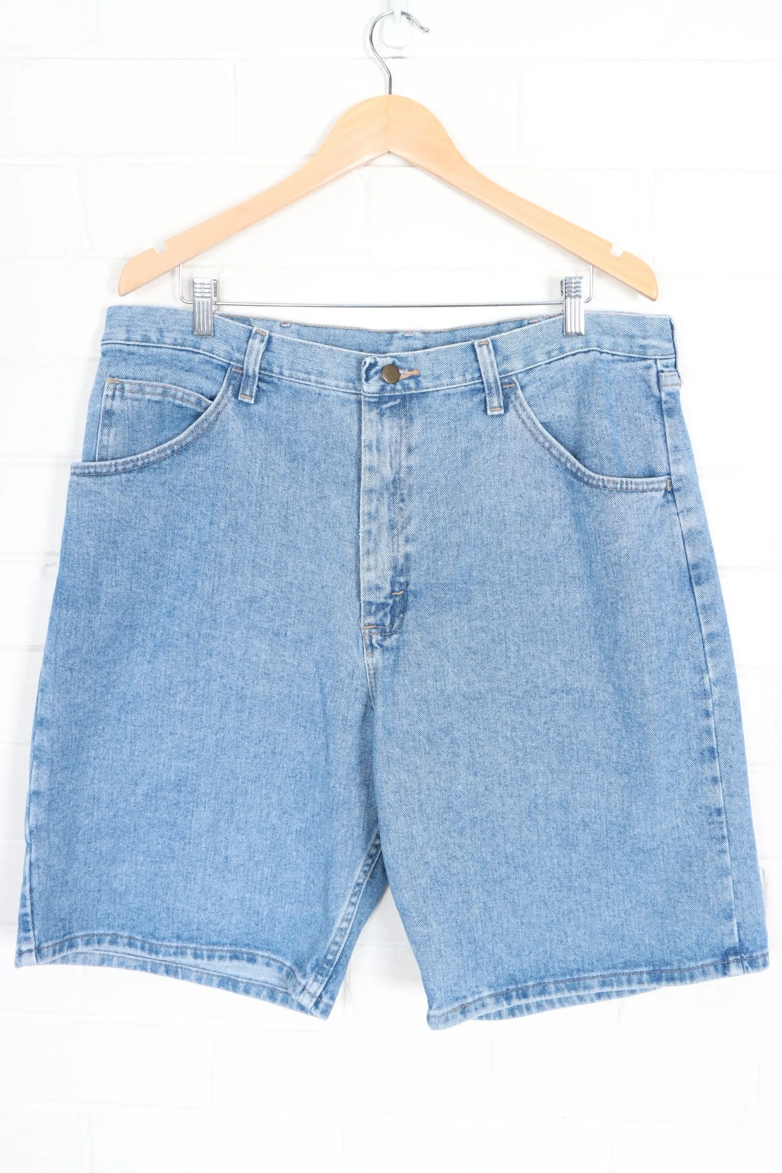 WRANGLER Light Wash Denim Jorts Shorts 38