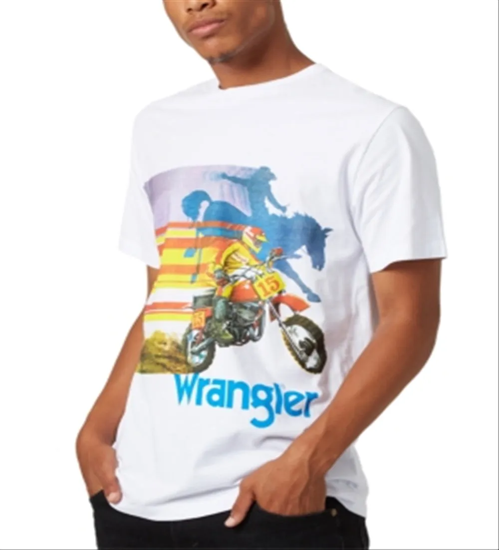 Wrangler Men's Logo Graphic Shirt White Large