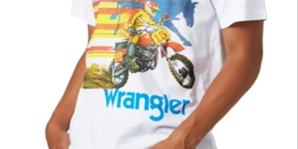 Wrangler Men's Logo Graphic Shirt White Large