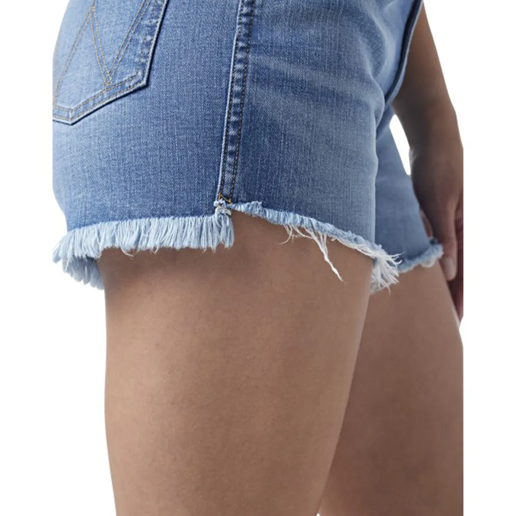 Wrangler Retro High Rise Frayed Shorts for Women