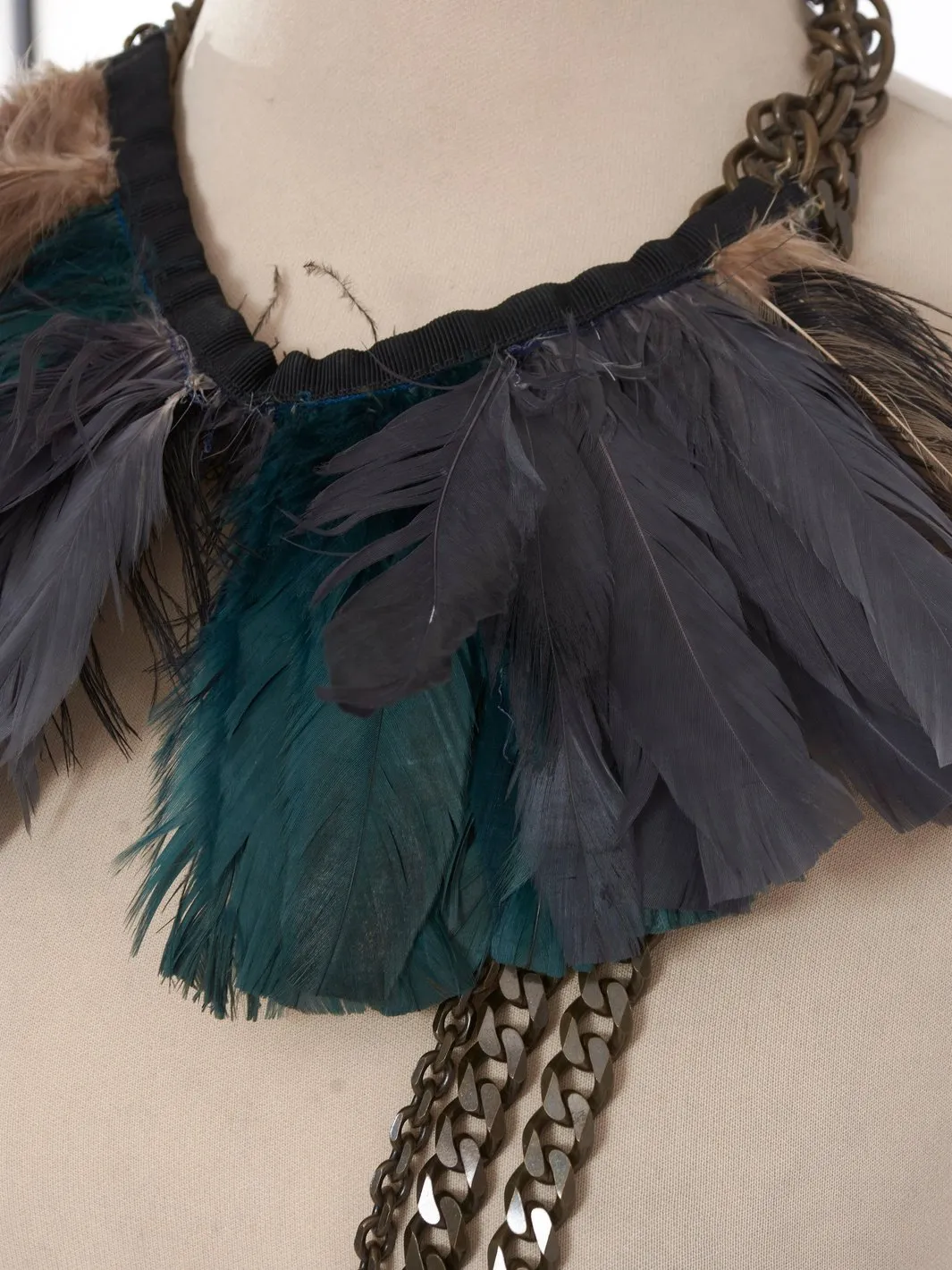 Y2K feathered Lanvin necklace