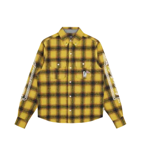 Yellow Check Long-Sleeved Shirt - Shop Now