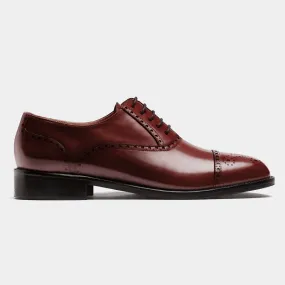  Zapatos Brogue en florentic burdeos