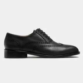  Zapatos Brogue en piel negra