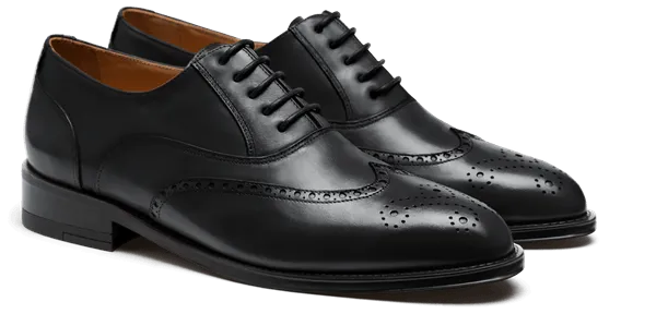  Zapatos Brogue en piel negro