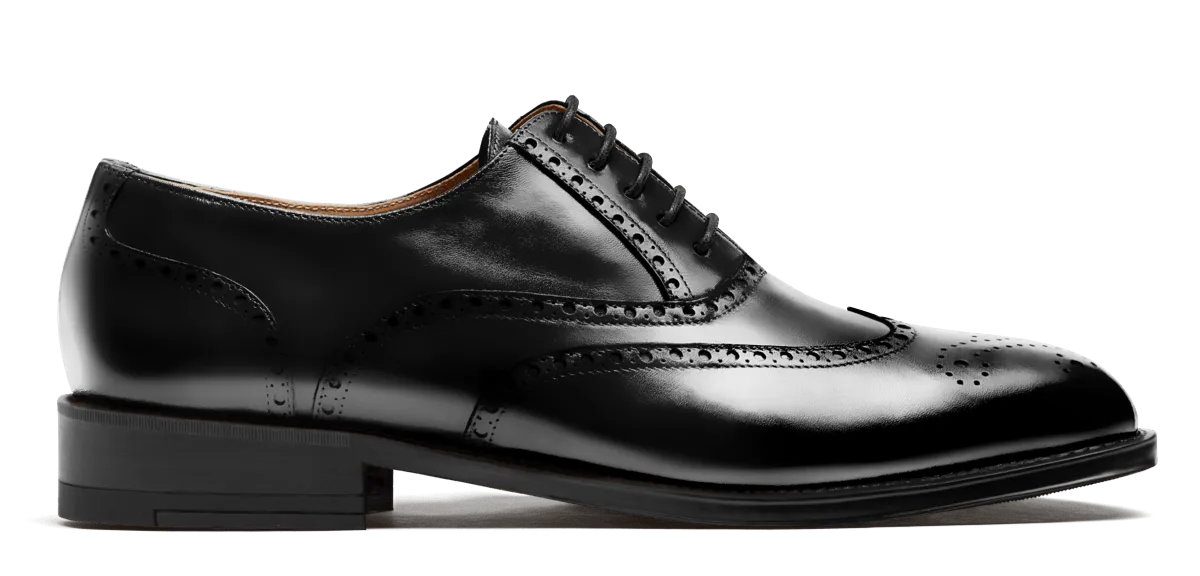  Zapatos full brogue en florentic negro