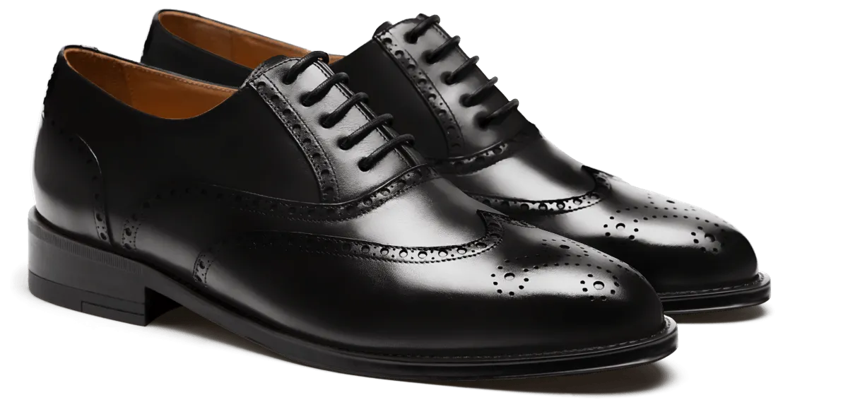  Zapatos full brogue en florentic negro