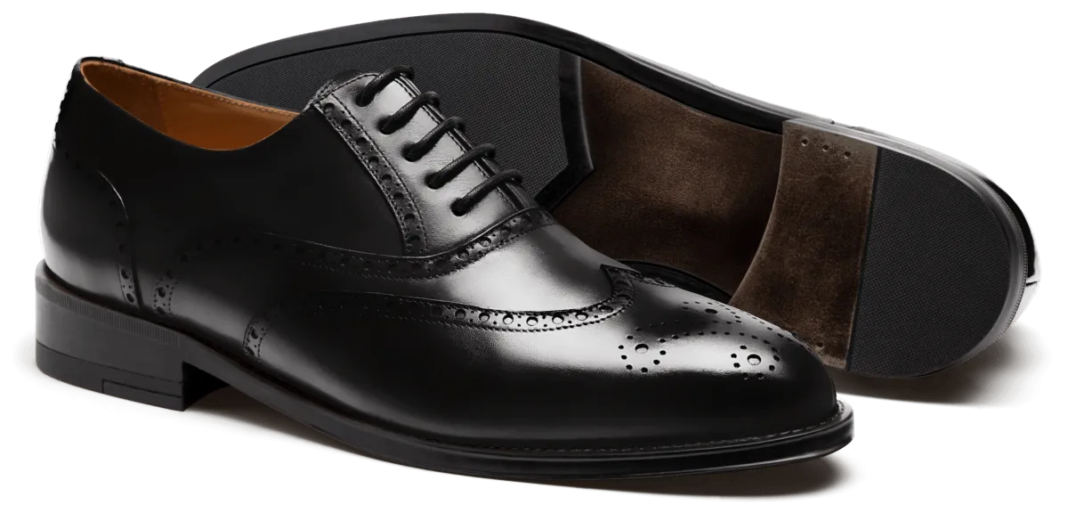  Zapatos full brogue en florentic negro