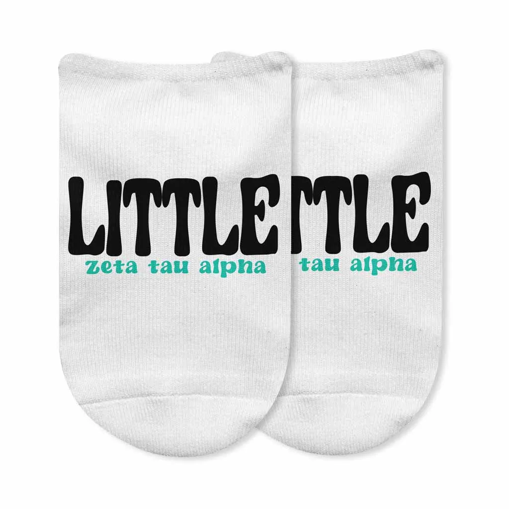 Zeta Tau Alpha No Show Socks - Bigs and Littles