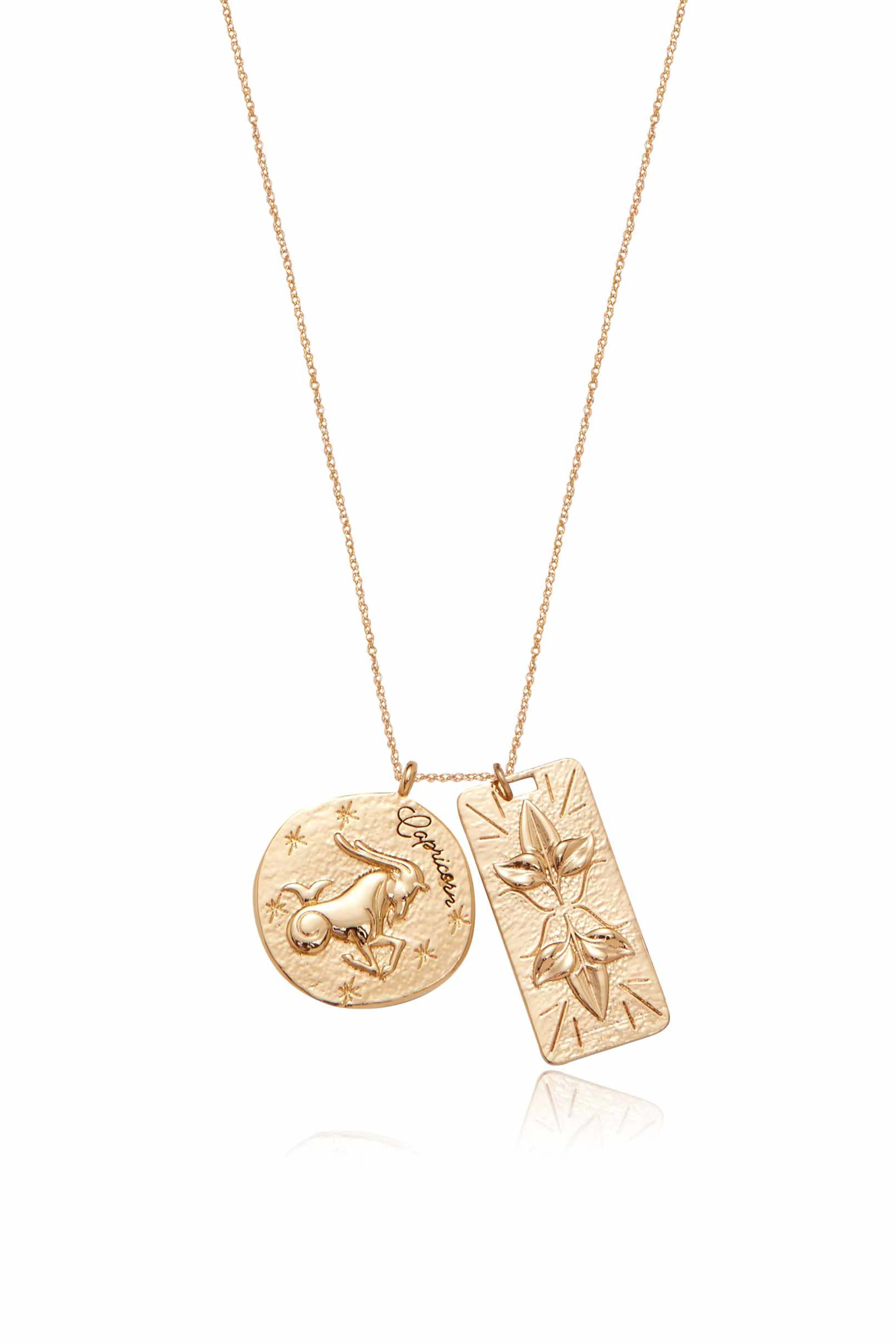 Zodiac Double Medallion Necklace